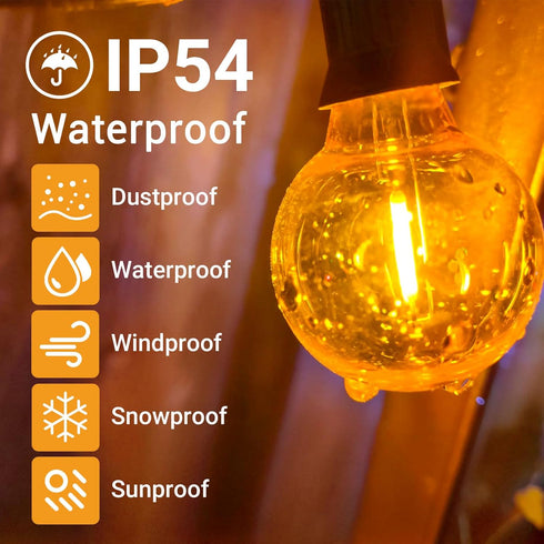 Blakapoo G40 Bulbs, 1W E12 Bulbs 1.57 inch, 25 Pack LED Replacement Light Screw Base Shatterproof Clear Small Globe
