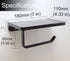 Commercial Linkaa Wall Mount Toilet Paper Holder with Shelf Matte BlackZinc Alloy Toilet Tissue Holder with Phone