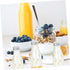 350ml Packing 10pcs Reusable Beverage Bottles Lidded Juice and Yogurt Containers for Homemade Drinks