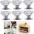 6pcs Housoutil Mini Decorative Knob for Bedside Cabinet Easy to Install Pulls and Elegant Knobs for Home Furniture