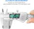 Digital Caliper Measuring Tool: IP54 Waterproof Electronic Micrometer with Large LCD Screen, 6 Inch