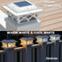 2 8 4x4 5x5 6x6 (1 Pack) SIEDiNLAR Solar Post Cap Lights Outdoor Glass Color Modes LEDs for Posts Fence Deck Patio