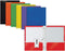 Better Office Products 2 Pocket Glossy Laminated Paper Folders with Prongs, Assorted Colors, Box of 25
