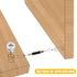10 Set 40mm Cam Lock Screws, 3 in 1 Cam Lock Fasteners, Cam Fitting with Dowel and Nut for Cabinet Drawer