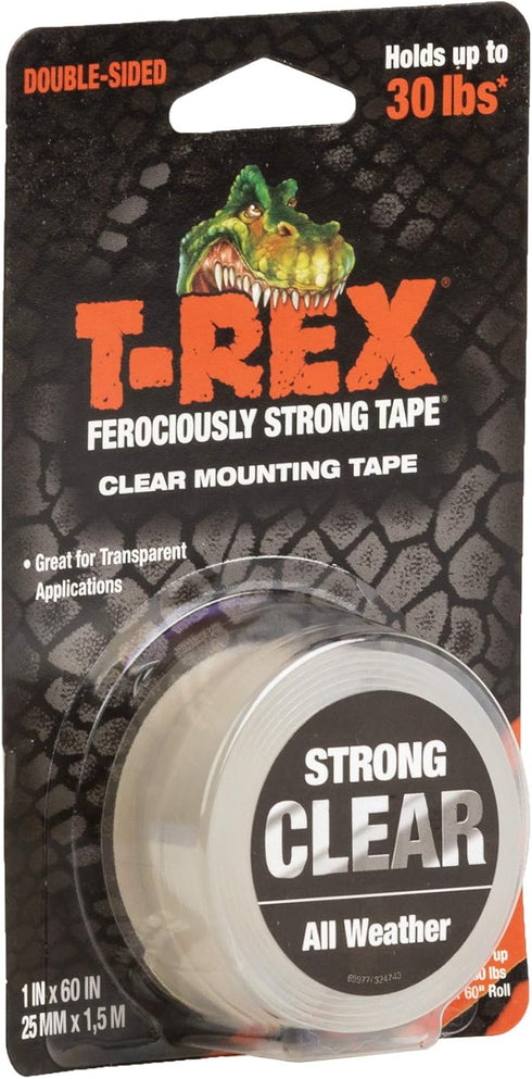 T-Rex Waterproof Mounting Tape, Clear, 285338
