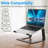GleYo 10-16" Laptop Stand for Desk Detachable Aluminum Computer Riser Portable Metal Notebook Printer Stand Holder
