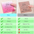 BAYTORY 200 Sheets Glitter Transparent Sticky Notes, 3 x 3 Clear Memo Pads, Translucent Self-Stick Note for Bible