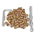 200 Pieces M6 Wood Inserts Bolt, Furniture Screw in Nut Threaded Fastener Connector for Wood Furniture (200 Pcs)
