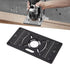 Culnflun 62 70 mm Router Table Insert Plate, Trim Router Table, * Hole Spacing Adjustable Hole Drilling for Woodworking