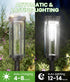 2 Pack IP65, BITPOTT Bright Solar Pathway Lights, Solar Lights Outdoor Waterproof Auto On/Off Pathway Landscape