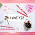 Valentine's Day Pencils, Plastic Party Favors for Kids, Bulk Heart Pencils for Classroom Rewards (48 Pieces)