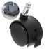 4pcs PRETYZOOM Mini Caster Wheels with Brake for Small Trash Cans Swivel Stem Replacement Wheels for Appliances Smooth