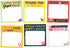 Em & Friends Thank You Sticky Note Packet, 6 Pads Set, 2.75 x 2.75-Inches, 40-Sheets Each