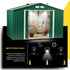BRIGHTICONIC Solar Motion Sensor Light LED Powered Motion Activated Lighting for Shed, Portable Toilet, Chicken Coop