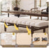 ZEaink Coffee,60x50x4.5cm) Bench Cushions for Indoor FurnitureBay Window Seat Cushion Anti-cat Scratch, Non-Slip Bench