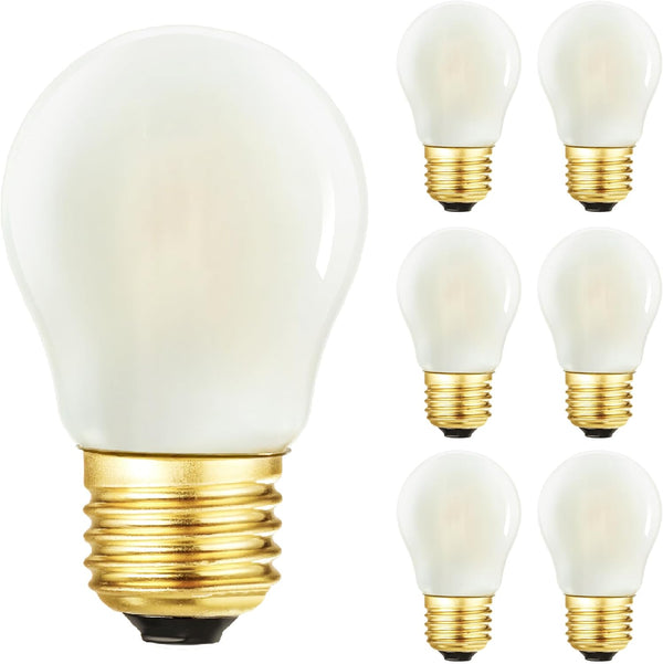 Dimmable E26 Globe Bulb,Frosted LED Edison Short Small Light Bulb 2W Equal