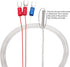 uxcell PT100 RTD Temperature Sensor Probe, 3 Wires Cable Thermocouple, Stainless Steel 100cm