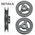 uxcell BK55-5/8 V-Belt Sheave, 5/8" Bore, 5.25" OD Single Groove Cast Iron Sheave for 3L or B Belt