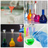 PATIKIL 100ml Volumetric Flask, 2Pcs Borosilicate Glass Graduated Measuring Flask for Lab Experiment