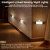 3 Closet (6-Pack) Yiliaw Motion Sensor Night Lights Indoor - Rechargeable Stick-On Stair Lights with Wireless Magnetic