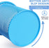 Tamaki Wire Mesh Pen Holder Cup for Desk, Blue Pencil Organizer for Office