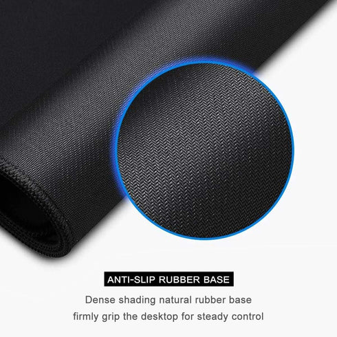 Auhoahsil Round Marble Theme Mouse Pad, Anti-Slip Rubber with Stitched Edges for Gaming, Office, 8.7 x 8.7 in