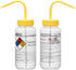 EISCO 2PK Wash Bottle for Isopropanol, 500ml, Labeled with Color Coded Chemical & Safety Information