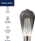FLSNT LED Edison Bulbs, 4W (40W Equivalent), 5000K White Light, Dimmable, E26 Base, 6 Pack