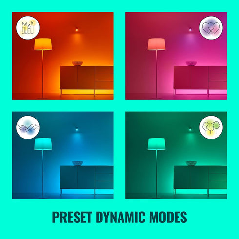 13ft WiZ Connected LED Light Strip Base Kit + Extension - Flowing Multicolor LED Color-Changing Light Strip For Your