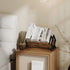 YINMIT Wood Desktop Bookshelf, Retro Tabletop Bookshelf, Desk Shelf for Top of Desk in Living Room, Home, Office