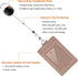 Leather ID Badge Holder Wallet Case with Neck Lanyard/Strap, 3 Card Slots & Retractable Badge Reel (Rose Gold)