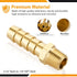 KOOTANS 4pcs Brass Hose Barb Fittings, 5/16" Hose Barb to 1/8 NPT Male Thread Air Hose Quick Coupler