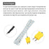 MECCANIXITY 3pcs K Type Thermocouple Mini Connector Probes, Fiberglass 16ft -50 to 400°C