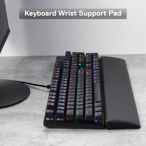 P037 100% 104 17.12 2.87 0.78 inch (20mm) Redragon Meteor L Computer Keyboard Wrist Rest Pad, Ergonomic Soft Memory