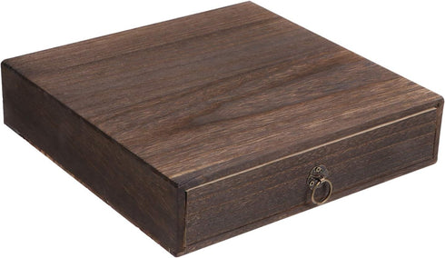Wooden Box Drawer with Drawers, Vintage Wooden Single Drawer Unit for Office Supplies