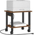 TUTOTAK 2 Tier Printer Stand, Rolling Printer Cart with Power Outlets and USB