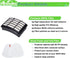 Filter Replacement for Shark Navigator Lift Away Deluxe Vacuum, 1 HEPA + 2 Pre-Felt Filters, Parts XFF350 & XHF350