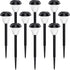 Waterproof-10 Pack, 12 URAGO Super Bright Solar Lights Outdoor Dusk to Dawn Up to Hrs Solar Powered Outdoor Pathway