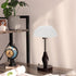 4pcs Set Uonlytech Plastic Horseshoe Lamp Shades Floor Lamp Shade White Replacement Bowl for Table