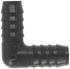 Spears 1406 Series PVC Tube Fitting, 90 Degree Elbow, Schedule 40, Gray, 3/4" Barbed