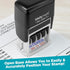 MaxMark Self-Inking Rubber Date Office Stamp with Posted Phrase & Date - RED Ink (Max Dater II), 12-Year Band