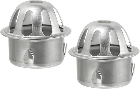 PATIKIL Dome Gutter Guard Filter, 2 Pack 304 Stainless Steel Downspout Strainer for Stops Leaves Debris, Fits 1.8-2 Inch