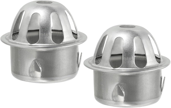 PATIKIL Dome Gutter Guard Filter, 2 Pack 304 Stainless Steel Downspout Strainer for Stops Leaves Debris, Fits 1.8-2 Inch