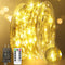 132FT 400 LED Waterproof Fairy Lights, Silver Wire Outdoor String Lights with Remote Timer for Wedding Party