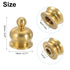 PATIKIL 18 22mm 3 Set x Lamp Finials Caps Knob, Solid Brass Lamp Shade Top Decoration Screw Cap Nuts with Brass