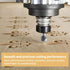 BINSTAK 1/4" 1/4" 1/2" Shank Point Cutting Roundover Router Bit Radius, Cutting Diameter Carbide Tipped Round Over