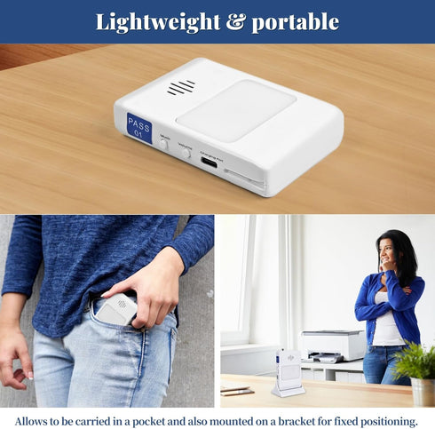 Floryexn 32" 13" Bed Sensor Pad & Pager for Elderly Dementia Patients Caregiver Bed Alarm with x Motion Sensor Pad Fall