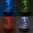 2.36 Inch 3D Sea Turtle Crystal Ball Night Light, Engraved Sea Turtle Crystal Ball lamp with Wooden Base, Turtle Decor