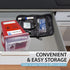 Sharps Container for Home Use, Needle Disposal Containers, Small Biohazard Sharps Disposal Container - 1 Quart