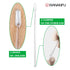 WANANFU Capsule Filling Kit - 6 Units Micro Lab Spoon with Tamper for Filling Gelatin or Vegan Empty Capsules Size 000,